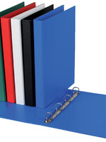 Quantore Ringband Quantore A4 4-rings D-mech 20mm PP blauw