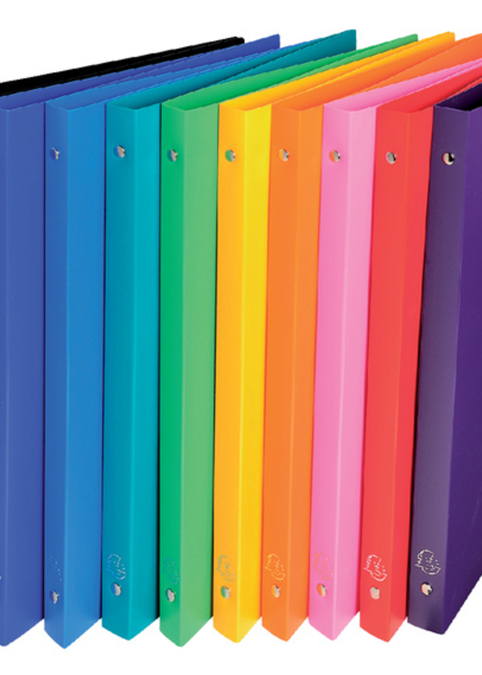 Exacompta Classeur à 4 anneaux Exacompta A4-15mm PP bleu