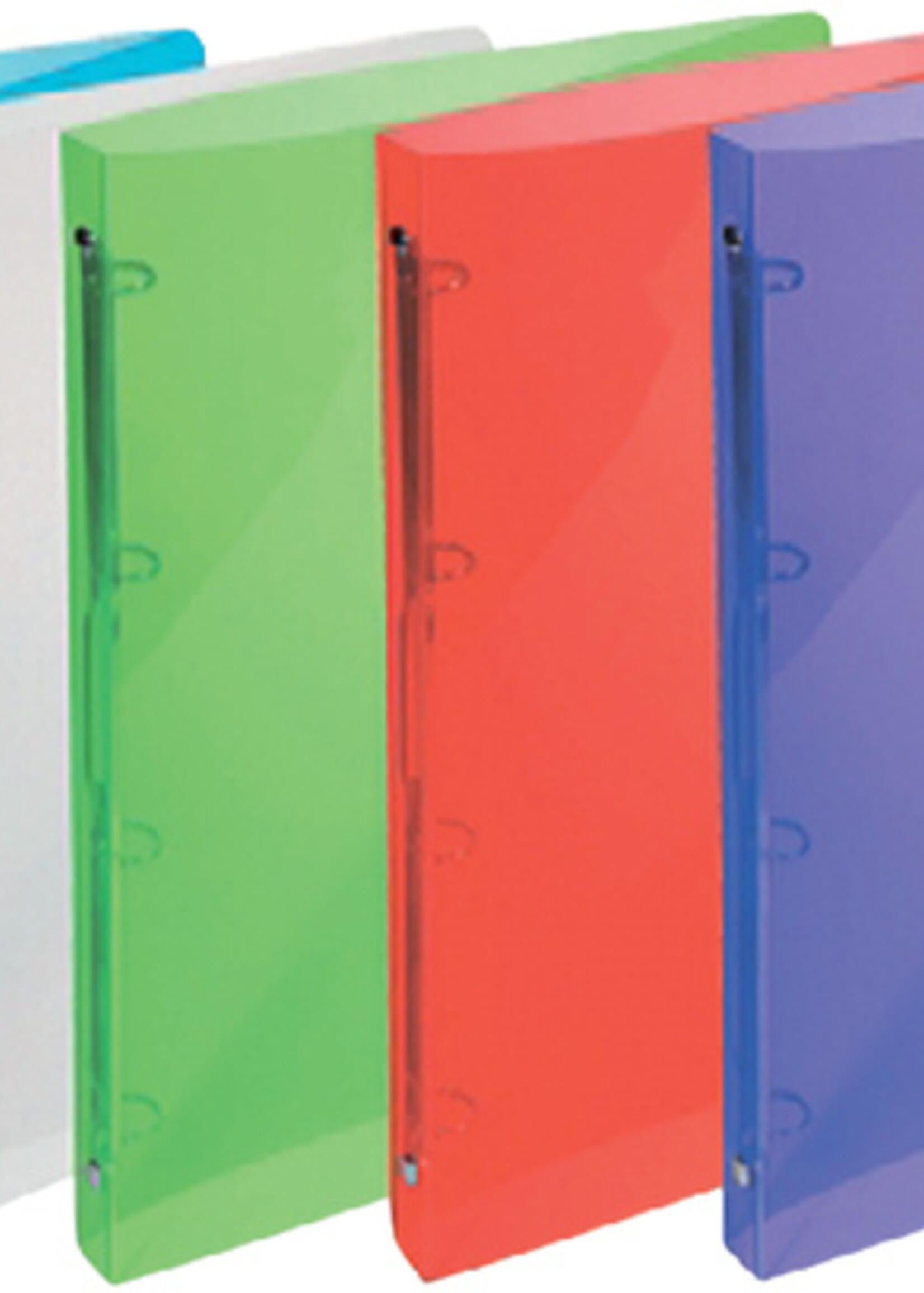 Exacompta Classeur à 4 anneaux Exacompta Crystal A4 15mm PP cristal
