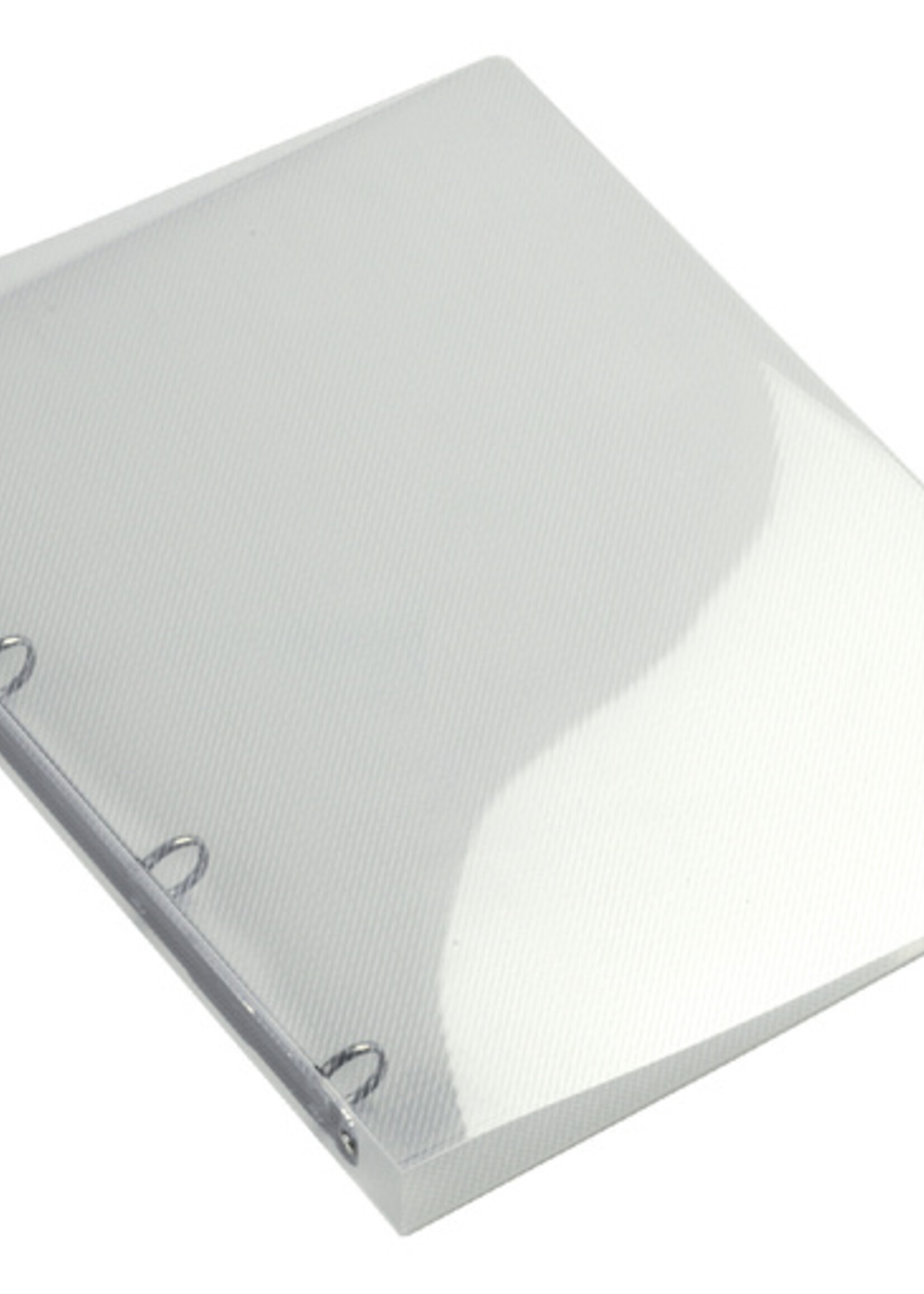 HF2 Classeur à 4 anneaux HF2 A4-16mm transparent blanc