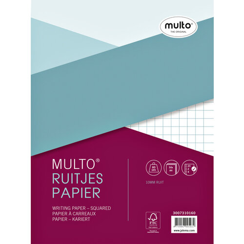 Multo Interieur Multo A4 23-rings ruit 10mm 50vel