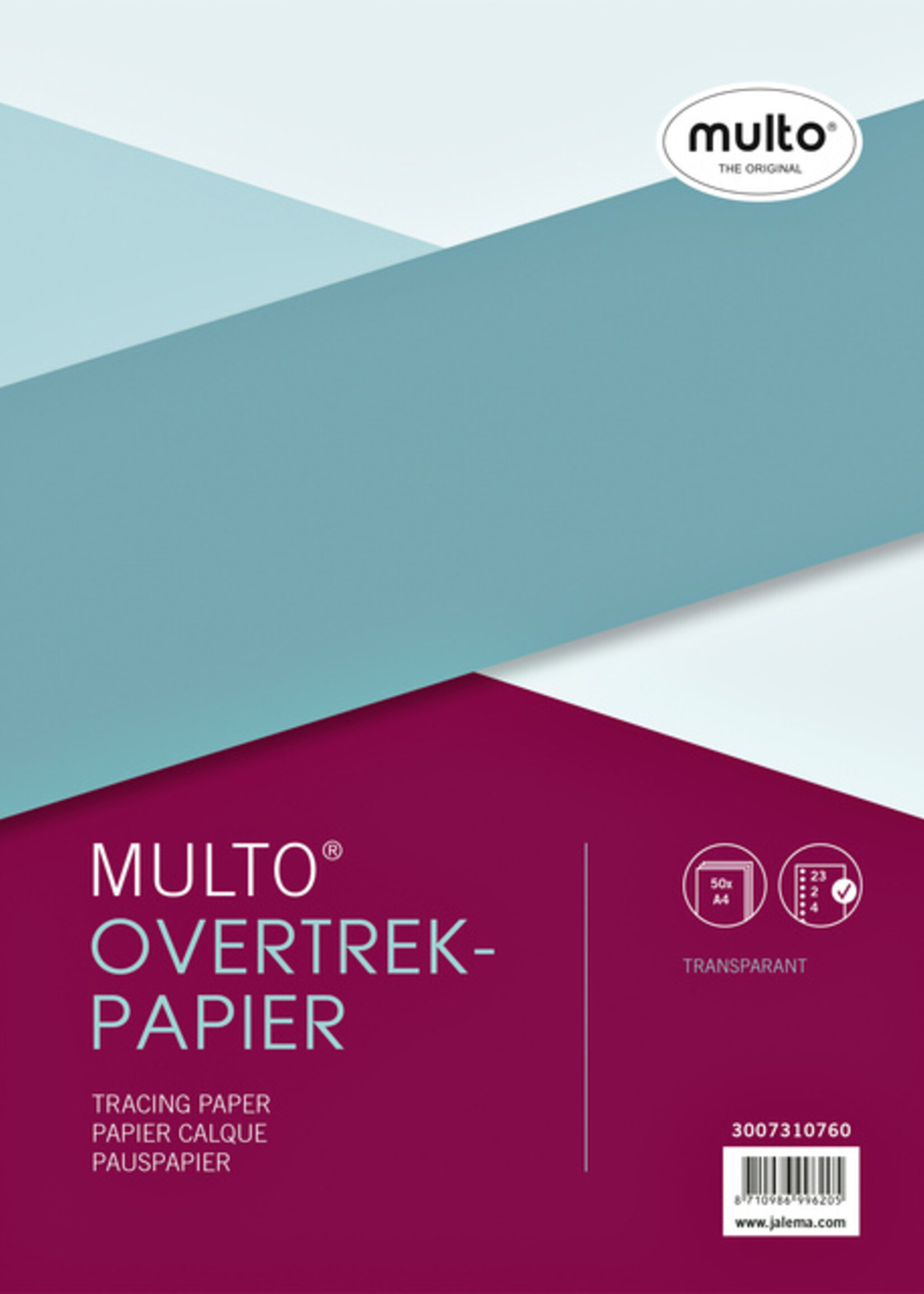 Multo Interieur Multo overtrekpapier A4 23-rings 50vel
