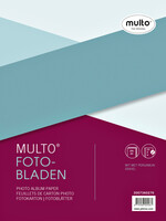 Multo Interieur Multo fotobladen A4 23-rings met dekvel 20vel wit