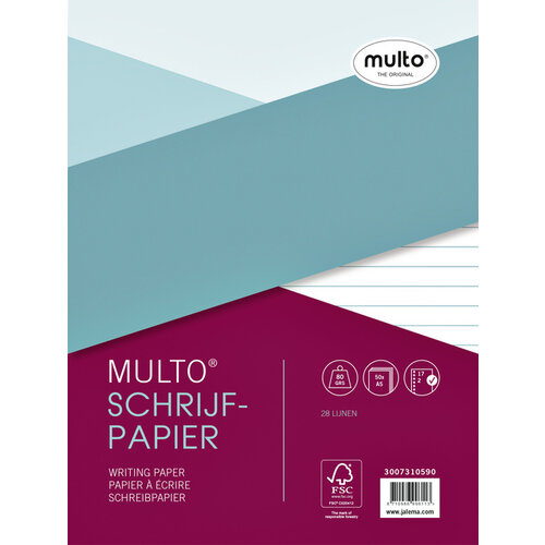 Multo Interieur Multo 17R lijn 80gr 50vel