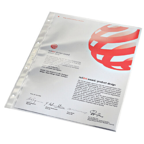 Leitz Pochette Leitz Premium Standard Copy safe A4 PVC 0,09mm 4 trous transparent