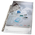 Leitz Pochette à soufflet Leitz Premium Copy safe A4 PVC 0,17mm transparent bande perforée métal