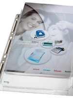 Leitz Pochette à soufflet Leitz Premium Copy safe A4 PVC 0,17mm transparent bande perforée métal