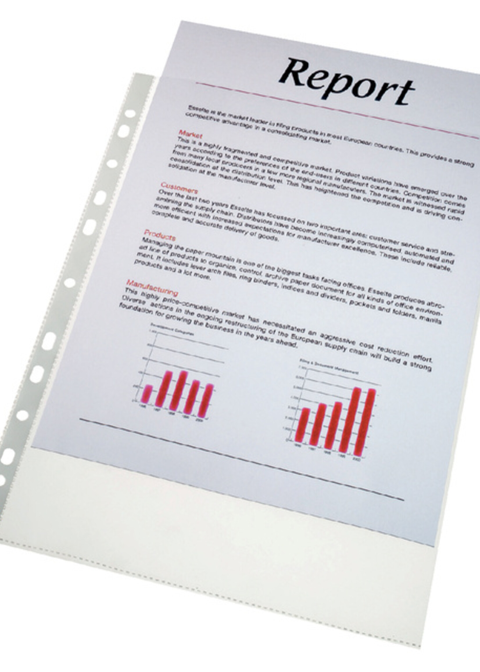 Esselte Showtas Esselte standaard 0,07mm PP A4