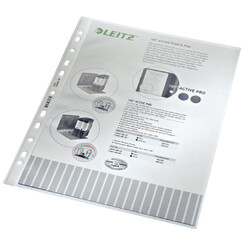Pochette Leitz Premium A4 PP 0,10mm transparent