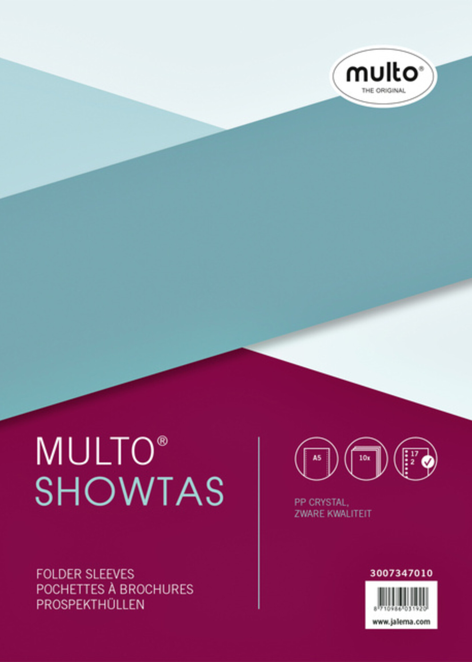 Multo Pochettes Multo A5 17 perf PP 0,14mm lisse