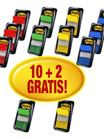 Post-it Marque-pages 3M Post-it 680 25,4x43,2mm assorti 10+2 gratuits