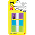 Post-it Marque-pages 3M Post-it 680 24x43,2mm violet/bleu/vert