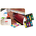 Post-it Marque-pages 3M Post-it 680 24x43,2mm violet/bleu/vert