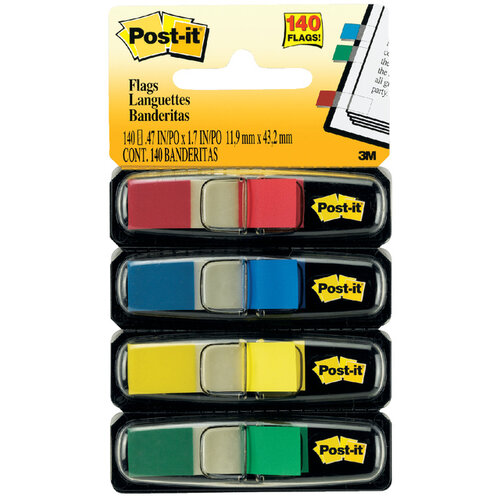 Post-it Indextabs 3M Post-it 6834 11,9x43,1mm assorti