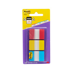 Marque-pages 3M Post-it 686RYB strong rouge/jaune/bleu