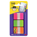 Post-it Marque-pages 3M Post-it 686PGOT strong rose/vert/orange