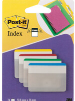 Post-it Marque-pages 3M Post-it 686F1 strong 50mm 4 couleurs
