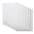 Quantore Intercalaires Quantore 4 perforations 1-5 numérotés PP blanc