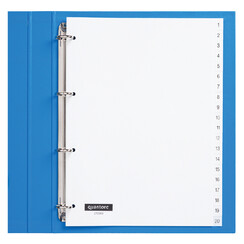 Intercalaires Quantore 4 perf numéro 1-20 blanc PP