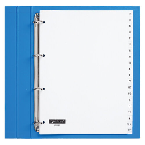 Quantore Intercalaires Quantore 4 perf 20 onglets A-Z blanc PP