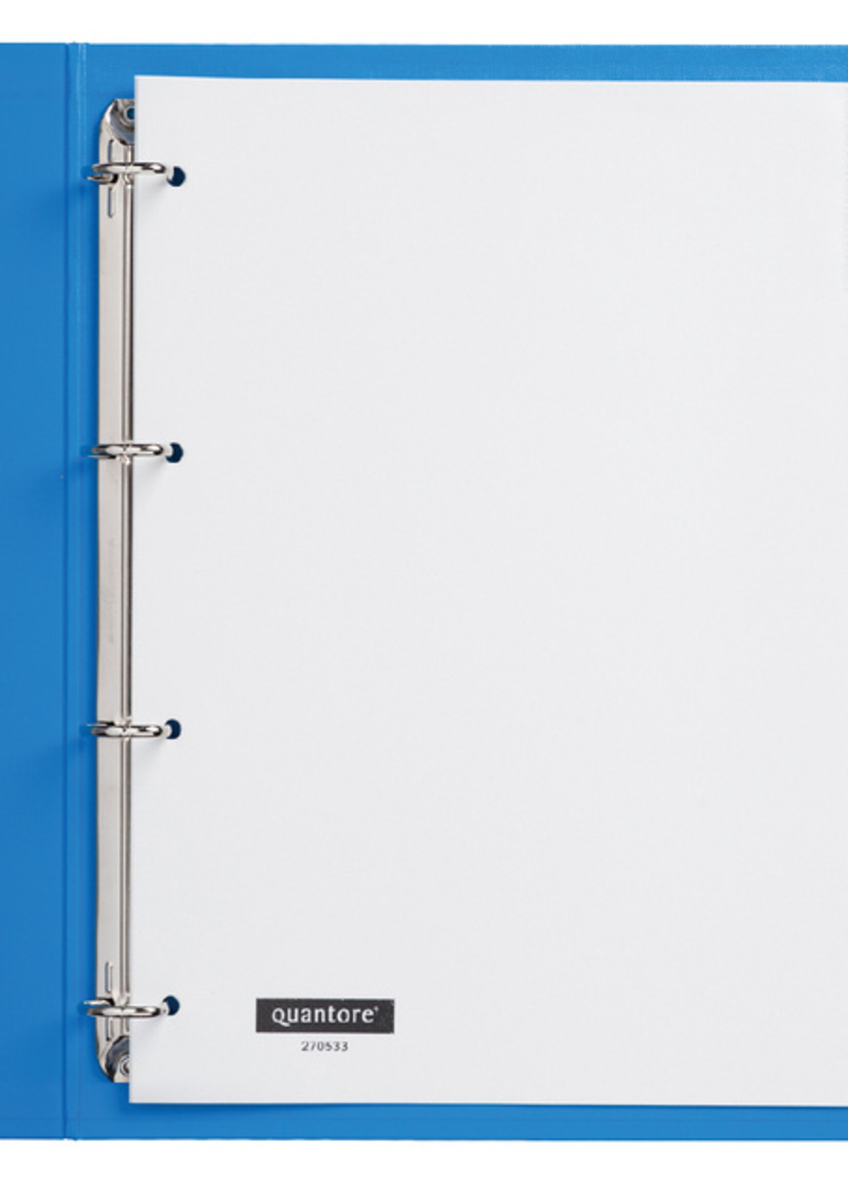 Quantore Intercalaires Quantore 4 perf 5 onglets à fenêtre blanc PP