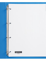Quantore Intercalaires Quantore 4 perf 12 onglets à fenêtre blanc PP
