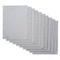 Quantore Intercalaires Quantore 4 perforations numéro 1-5 PP gris