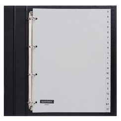 Intercalaires Quantore 4 perf 20 onglets A-Z gris PP