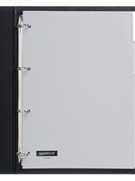 Quantore Intercalaires Quantore 4 perf 5 onglets à fenêtre gris PP