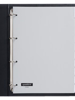 Quantore Intercalaires Quantore 4 perf 10 onglets à fenêtre gris PP