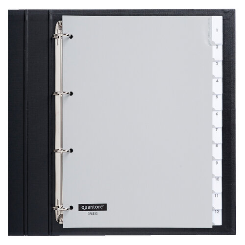 Quantore Intercalaires Quantore 4 perf 20 onglets A-Z gris PP