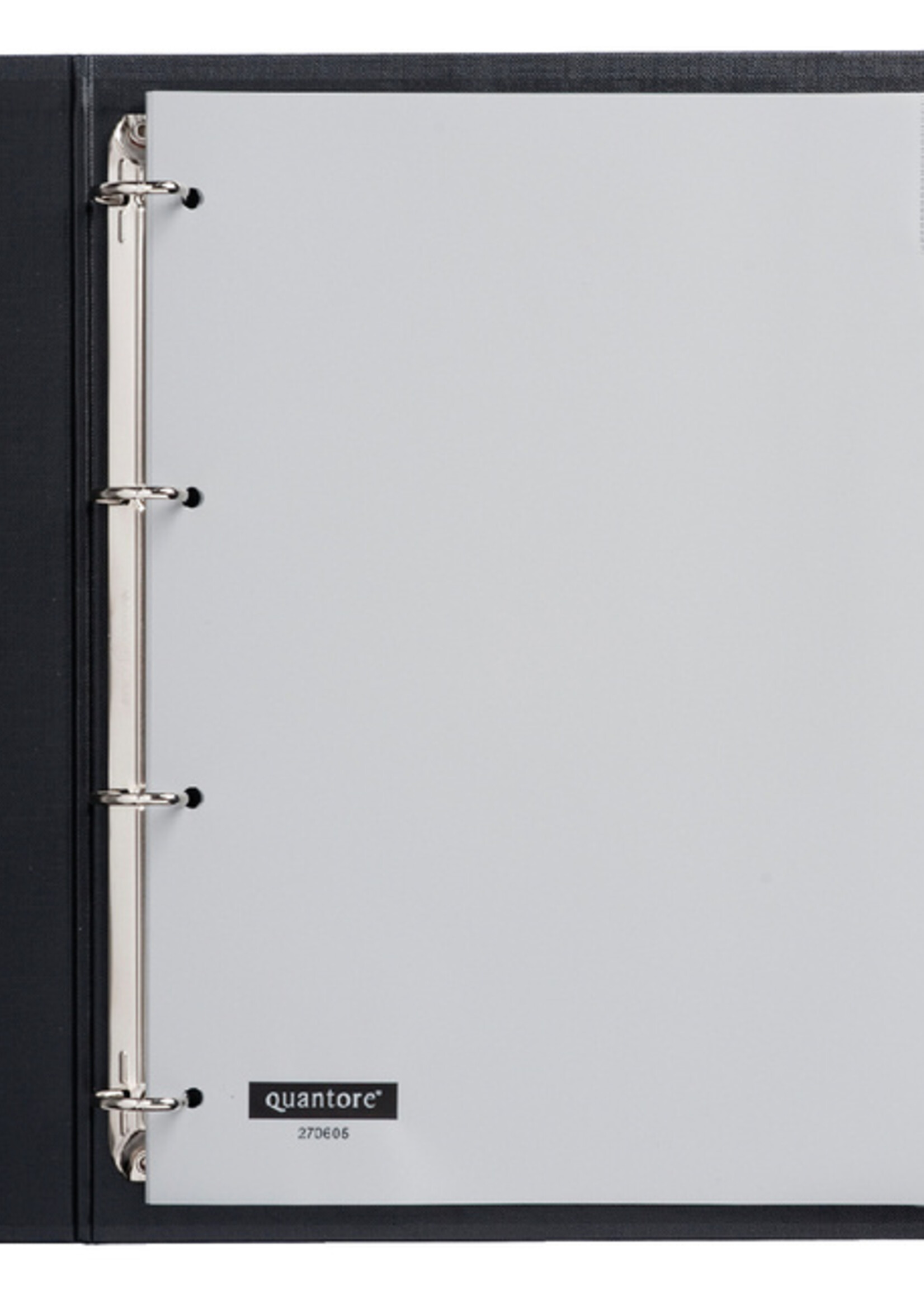 Quantore Tabbladen Quantore 4-gaats 15-delig met venster grijs PP