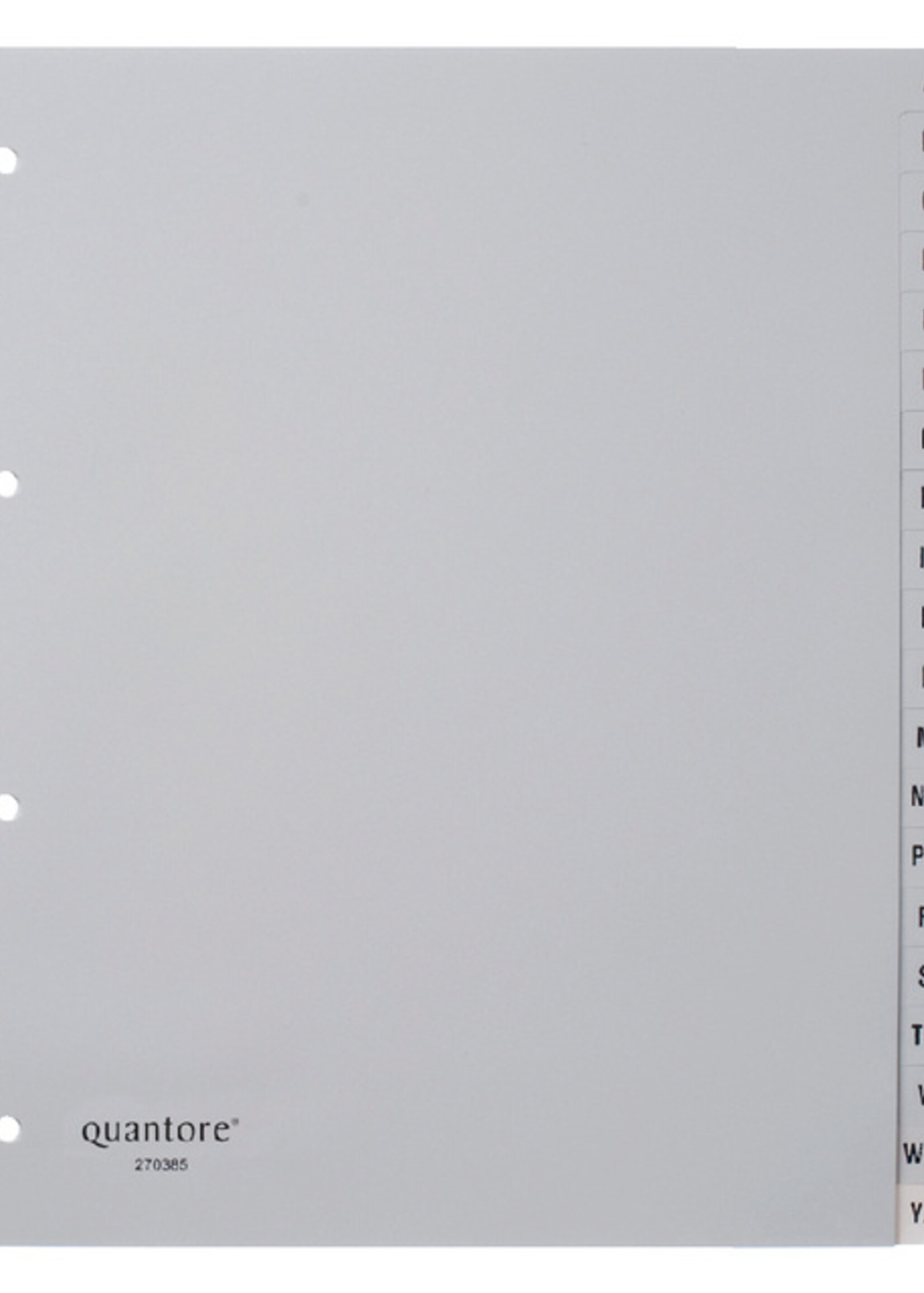 Quantore Intercalaires Quantore 4 perf 20 onglets A-Z gris PP