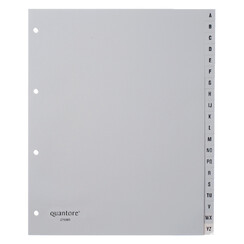 Intercalaires Quantore 4 perf 20 onglets A-Z gris PP