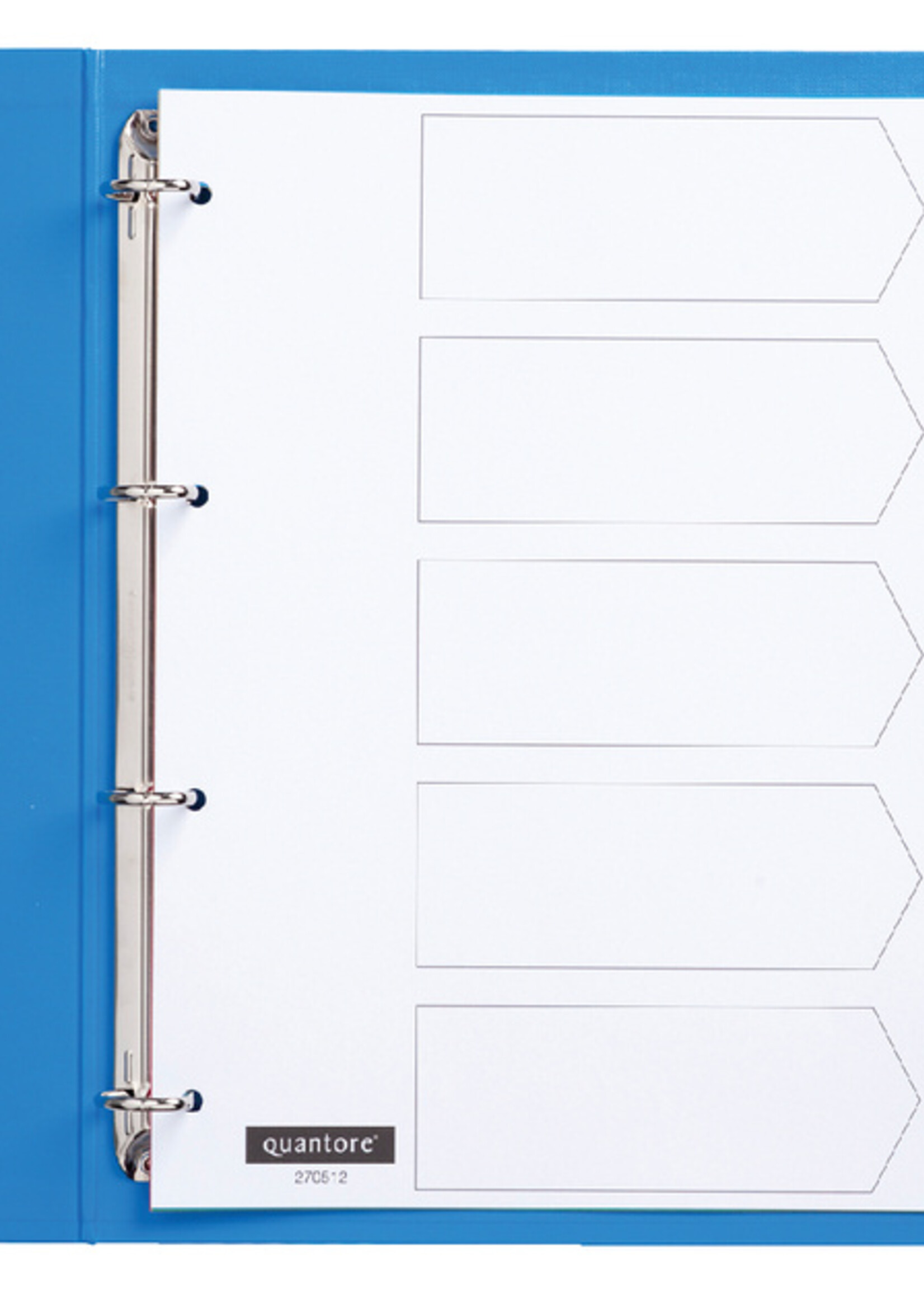 Quantore Intercalaires Quantore 4 perforations 5 onglets PP assorti