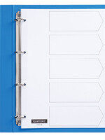 Quantore Intercalaires Quantore 4 perforations 5 onglets carton blanc