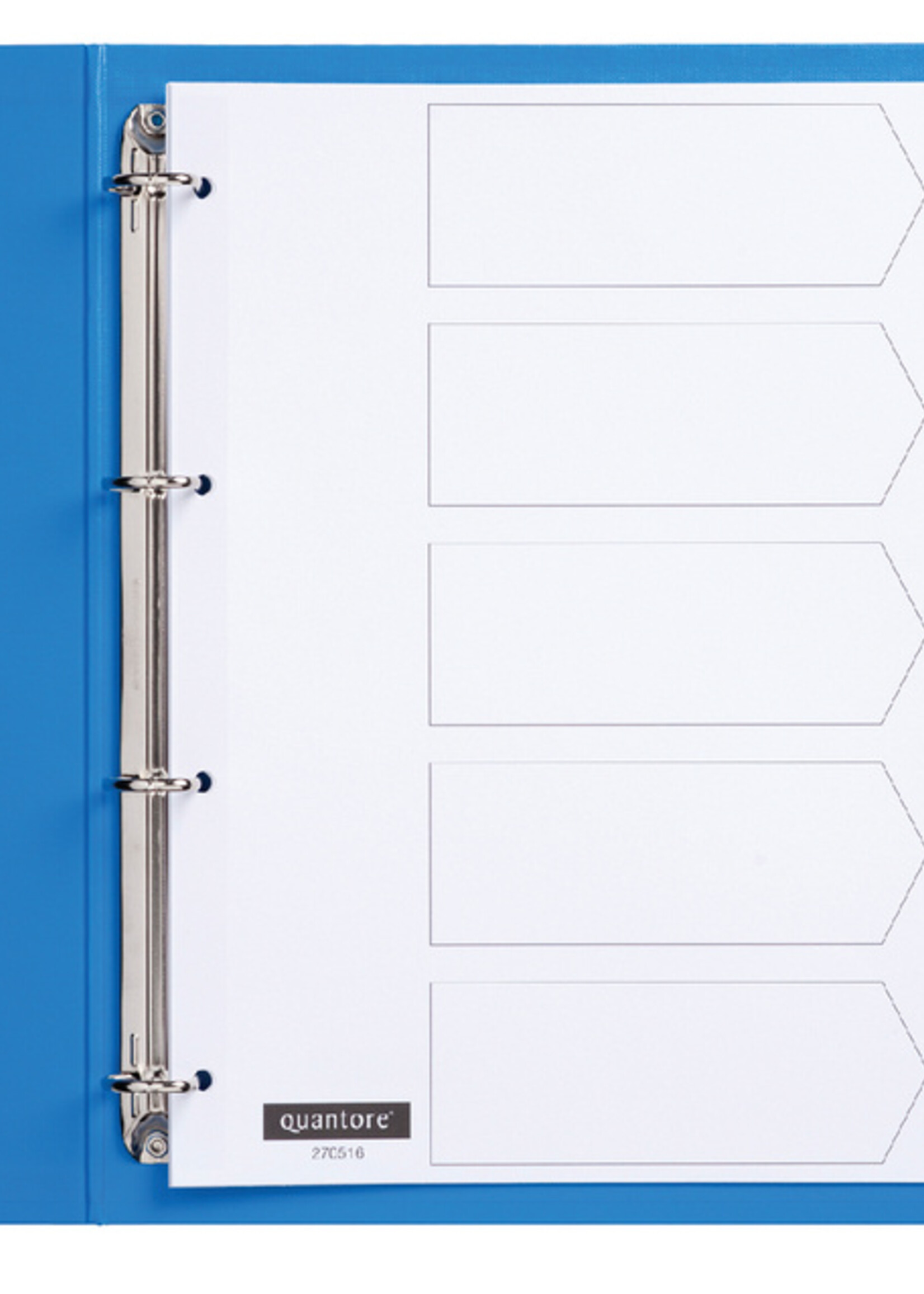 Quantore Intercalaires Quantore 4 perforations 5 onglets carton blanc