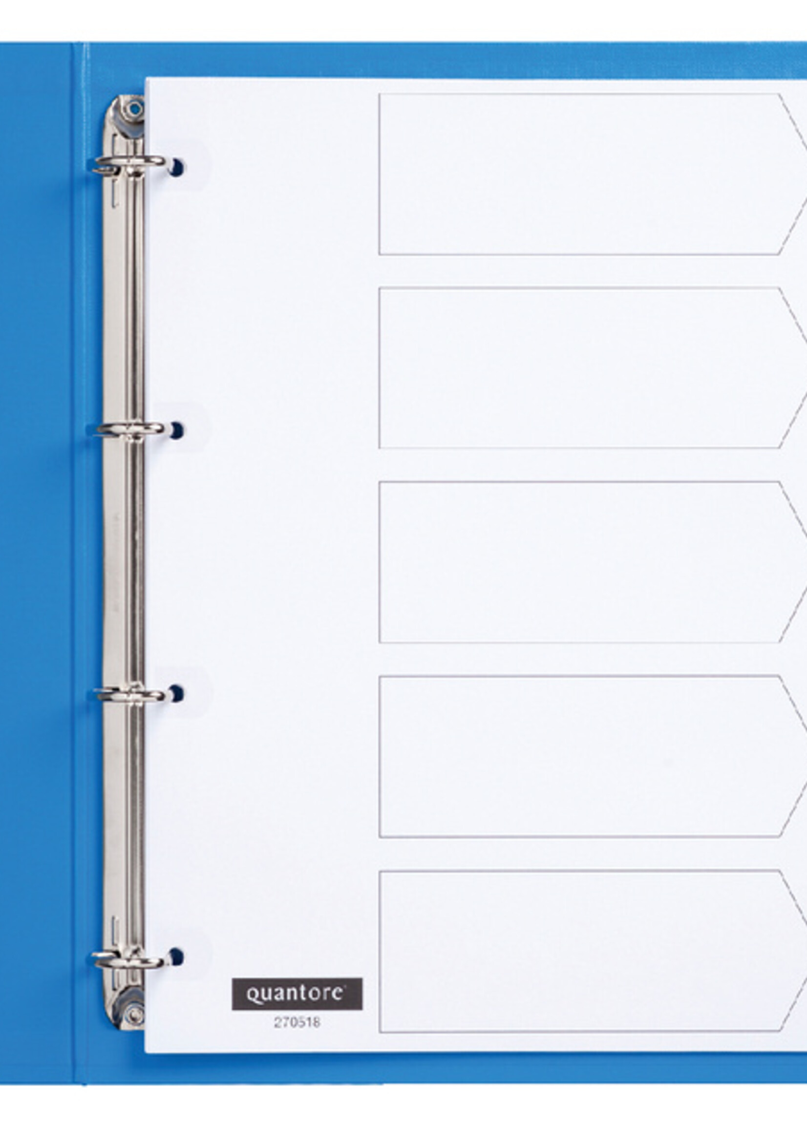Quantore Tabbladen Quantore 4-gaats 1-5 genummerd wit karton