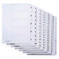 Quantore Intercalaires Quantore 4 perf numéro 1-5 blanc carton