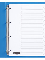 Quantore Intercalaires Quantore 4 perf numéro 1-12 blanc carton