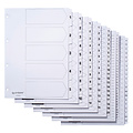 Quantore Tabbladen Quantore 4-gaats 1-12 genummerd wit karton