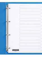 Quantore Intercalaires Quantore 4 perf numéro 1-15 blanc carton