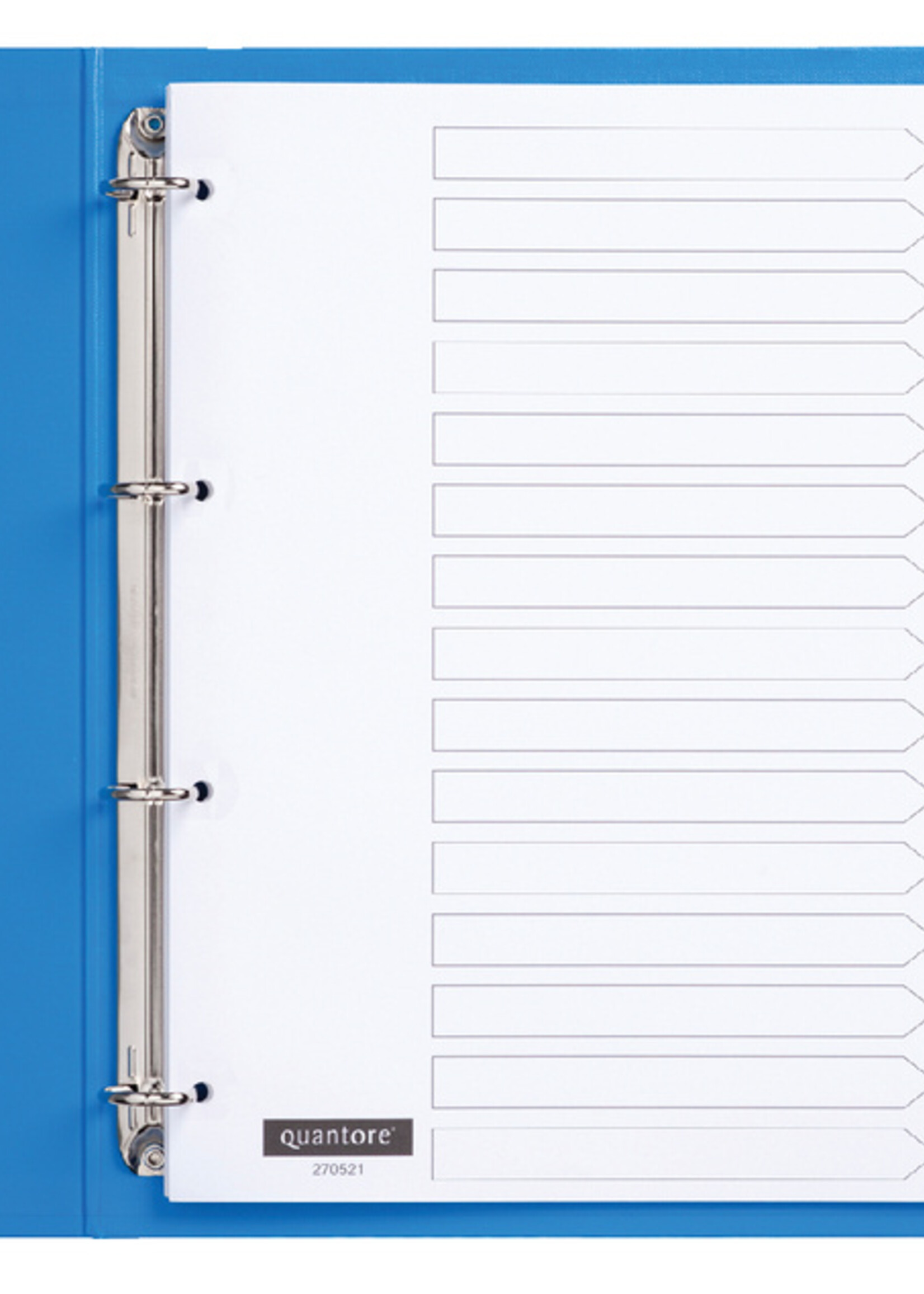 Quantore Intercalaires Quantore 4 perf numéro 1-15 blanc carton