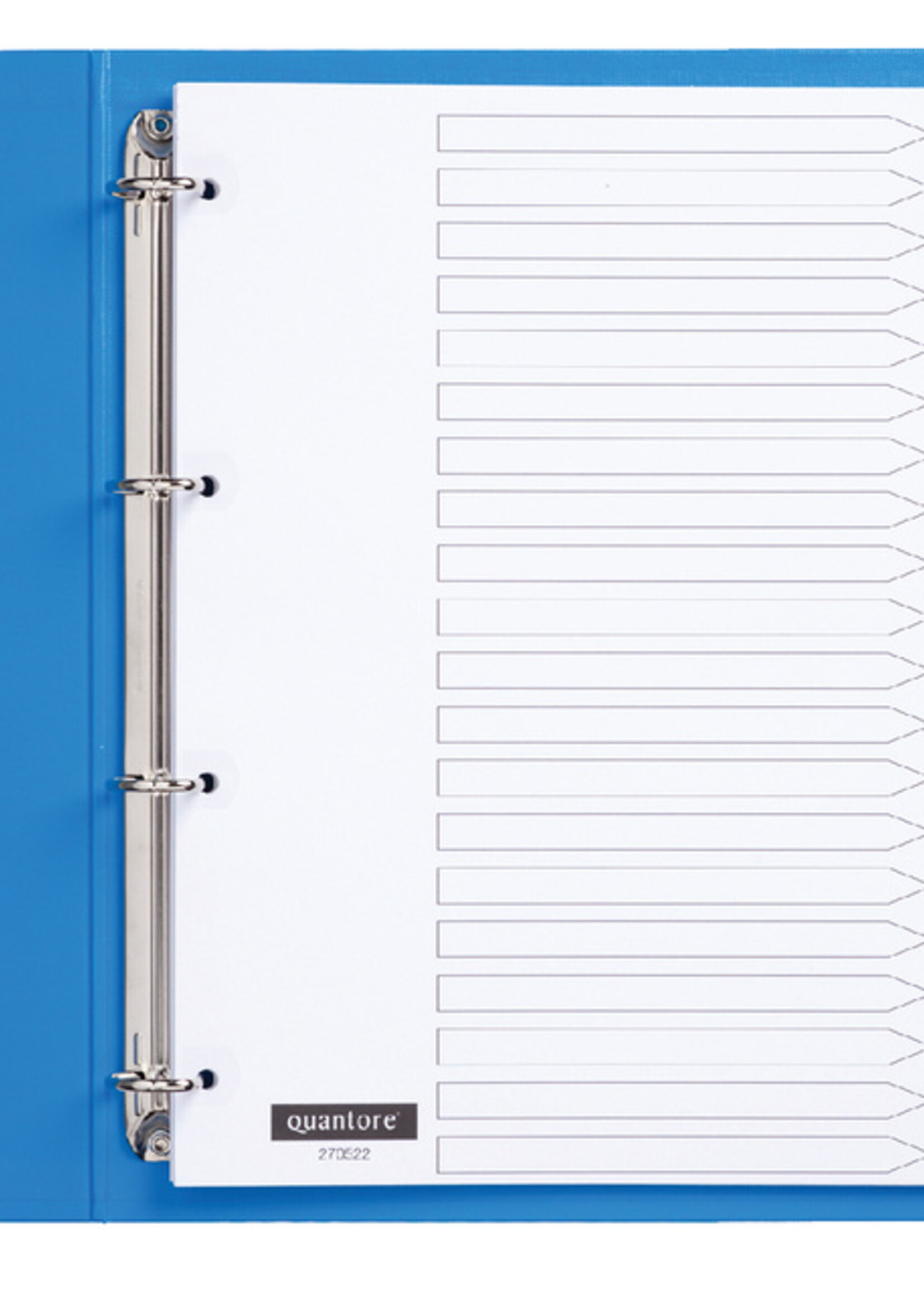 Quantore Intercalaires Quantore 4 perf numéro 1-20 blanc carton