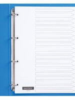 Quantore Intercalaires Quantore 4 perf 20 onglets A-Z blanc carton