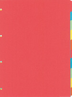 Kangaro Intercalaires Kangaro 4 perf PE410 10 onglets assorti carton