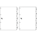 Kangaro Intercalaires Kangaro 4 perf PK405 numéro 1-5 blanc carton