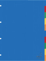 Kangaro Intercalaires Kangaro 4 perf A410 10 onglets assorti PP