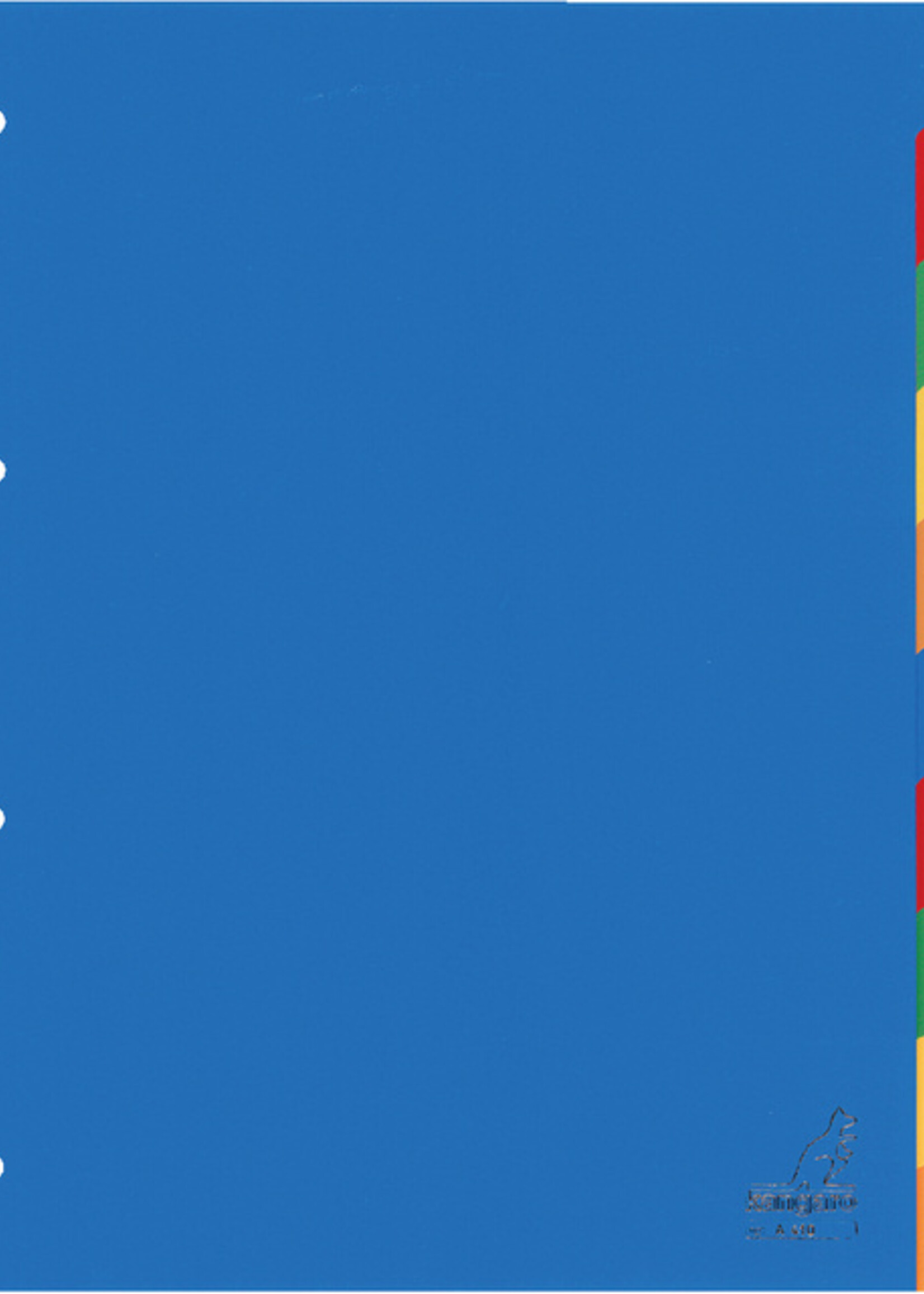 Kangaro Intercalaires Kangaro 4 perf A410 10 onglets assorti PP