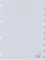 Kangaro Intercalaires Kangaro 4 perf G410C numéro 1-10 PP gris